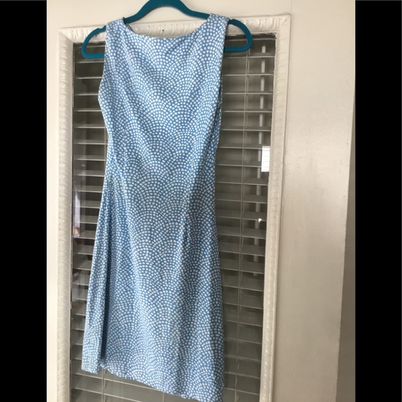 J MCLAUGHLIN FRESH BLUE & WHITE PRINT DRESS IN XS - Picture 2 of 3